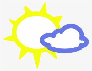 Light Clouds And Sun Weather Symbols Png - Weather Symbols Sun #3678488
