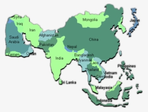 Asian Web Hosts - Pakistan To Philippines Map #3678994