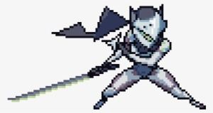 Animation Of Pixel Genji Done By Me - Overwatch Animated Pixel Sprays #3679094