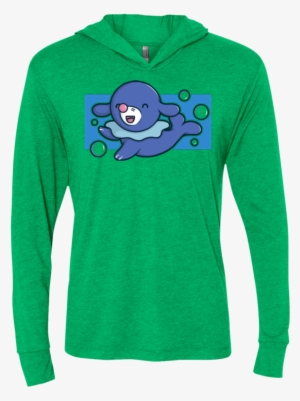 Super Cute Starter Popplio Triblend Long Sleeve Hoodie #3680331