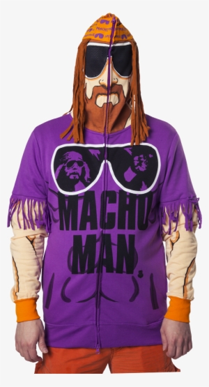 Macho Man Randy Savage Costume Hoodie - Macho Man Costume Hoodie #3680608