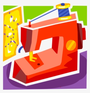 Vector Illustration Of Home Sewing Machine For Stitching #3682365 Vector Illustration Of Home Sewing Machine For Stitching #3682365