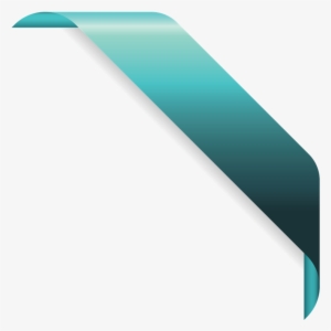 Szalagok 0092 - Blue Corner Banner Transparent #3682517