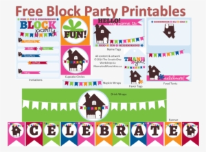 Free Neighborhood Block Party Printables - Neighborhood Block Party Template #3682518