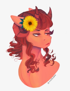 Mentalphase, Bust, Female, Flower, Flower In Hair, - Girl #3682728