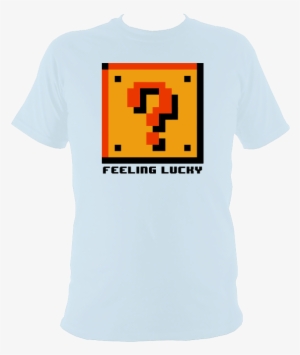 Feeling Lucky Block T-shirt - Question Mark Block Pixel Art #3685673