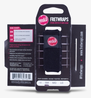 Mtd Fretwraps - Gruv Gear Fw-mtd-1pk-blk-lg String Bass Care, Black, #3686459