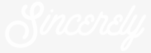 Sincerely Band Logo White - Potters Bar #3687353