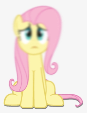 Blurry, Face, Fluttershy, Looking Up, Reference, Sad, - Mlp Sad Fluttershy Sit #3687387