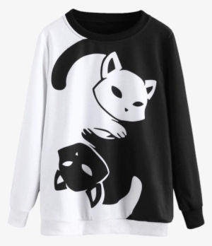 Dark Matter Yin Yang Cat Sweater - Yin Yang Cat Sweater #3687834
