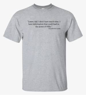 Harambe And Hillary - Dress Code T Shirt #3688965