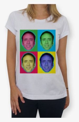 Camiseta Nicolas Cage Is My Spirit Animal De Melky - Camiseta Lute Como Uma Garota #3689805