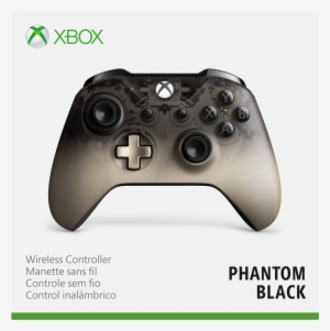 Microsoft Xbox One Wireless Phantom Black Controller - Phantom Black Xbox Controller #3690311