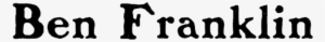 Ben-franklin - Typeface #3690890