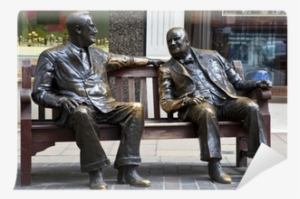 Roosevelt & Winston Churchill Statue In London Wall - Bond Street #3691525