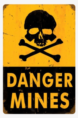 Minefield Warning Sign - Impact Of Mining On Environment Ppt #3692625