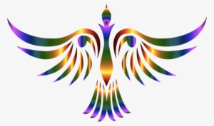 Colorful Abstract Tribal Bird Illustration - Abstract Birds Png #3693367