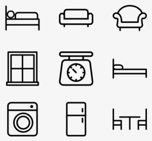 Home Appliances And Furniture - Household Furniture Icon Png #3693509