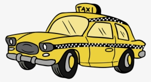 Driving Clipart Taxi Passenger - Transparent Background Taxi Cab Clipart #3693593