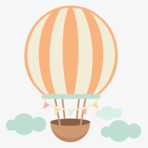 Hot Air Balloon Cute Scrapbook Cuts Svg Cutting Files - Cute Hot Air Balloon Png #3693887