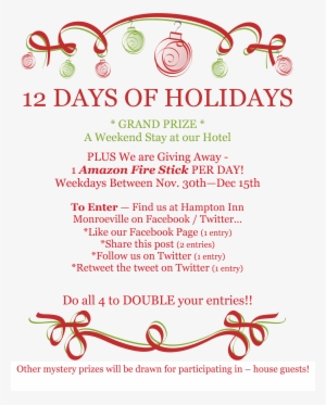 Like Us On Facebook And Follow Us On Twitter To Participate - Holiday Open House Invitation For Business #3695387