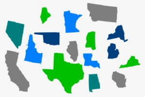 Seperate States Individual Clip Art - States Clipart #3695833