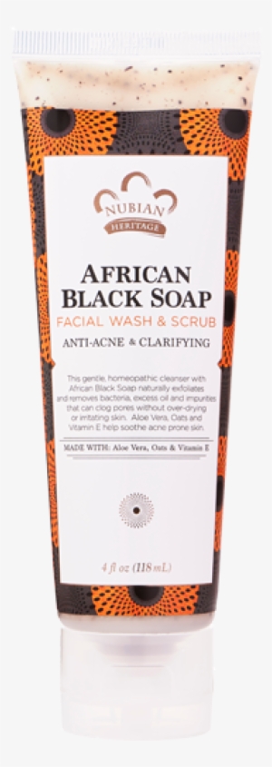 African Black Soap Facial Wash & Scrub - Nubian Heritage African Black Soap Facial Wash #3697302
