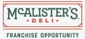 Mcalister's Deli - Mcalister's Deli New Logo #3698954