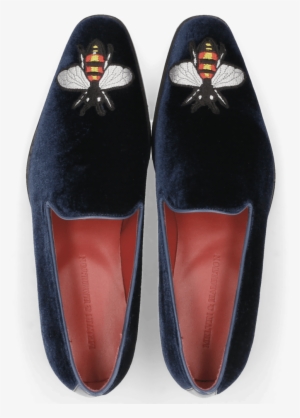 Loafers Prince 2 Velluto Midnight Bee Patch - Slip-on Shoe #3698977