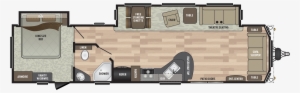 Residence 401fden Destination Trailer - Front Living Travel Trailer Floor Plans #3699873