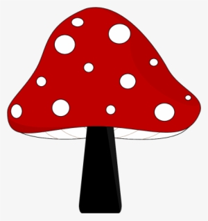 Mushroom Clipart - Black And Red Mushroom #370123