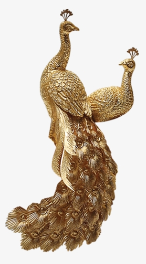 Product Range Starts From Rs 100 Onwards - Gold Peacock Statue #370296