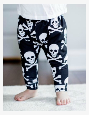 Skull & Crossbones Leggings - Skull And Crossbones #370299