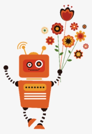 Flower Robot Png - Art Print: Marish's Hipster Vintage Robot With Balloons #370837 Flower Robot Png - Art Print: Marish's Hipster Vintage Robot With Balloons #370837