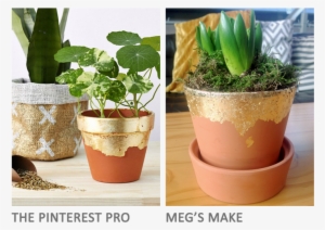 I Took A Little Pinch Of Gold Leaf From A Friend Who - Gold Leaf Flower Pot #370961