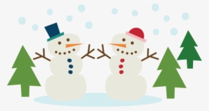 Snowmen Couple Svg Cutting File Snowman Svg Cut Winter - Snowman #371068