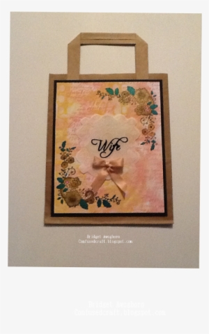 I Used One Of The Lace Border Stamps On This Bag - Picture Frame #372383