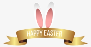 Easter Clip Banner - Happy Easter Banner Clipart #372786