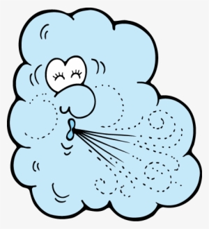 Free Clip Art Of Wind Clipart 6 Cartoon Blue Cloud - Clip Art #373235