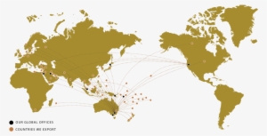 World-map - Pacific Centered World Map Outline #373429