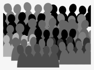 Crowd Clipart Shadow - Crowd Of People Clipart #373433