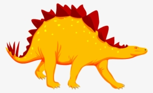Dinosaur Stegosaurus Animal Ancient Extinc - Transparent Background Dinosaur Clipart #373454