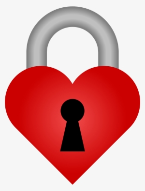 Graphic Free Heart Shaped Clipart - Heart With Lock Png #374360