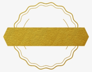 Glittery Gold Circle - Illustration #374912