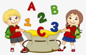 Vector Freeuse Download Children Having Fun At School - Children Clipart #375953