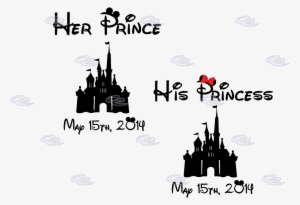 Disney Castle Silhouette Logo Png - His Minnie Her Mickey #377192