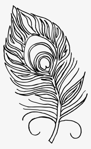 Peacock Feather Coloring Page - Peacock Feather For Colouring #377533