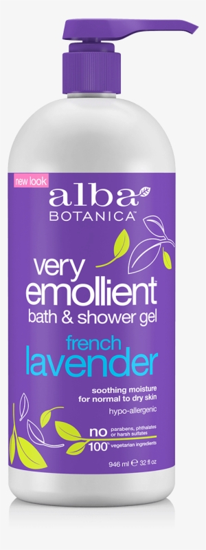 32 Fl Oz - Alba Botanica Very Emollient Bath & Shower Gel #377567