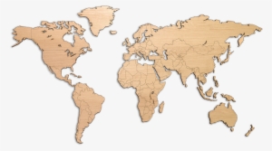 Mapawall - Wooden World Map #377860