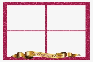 4 Shot Pink Gold Banner - Gold #377918